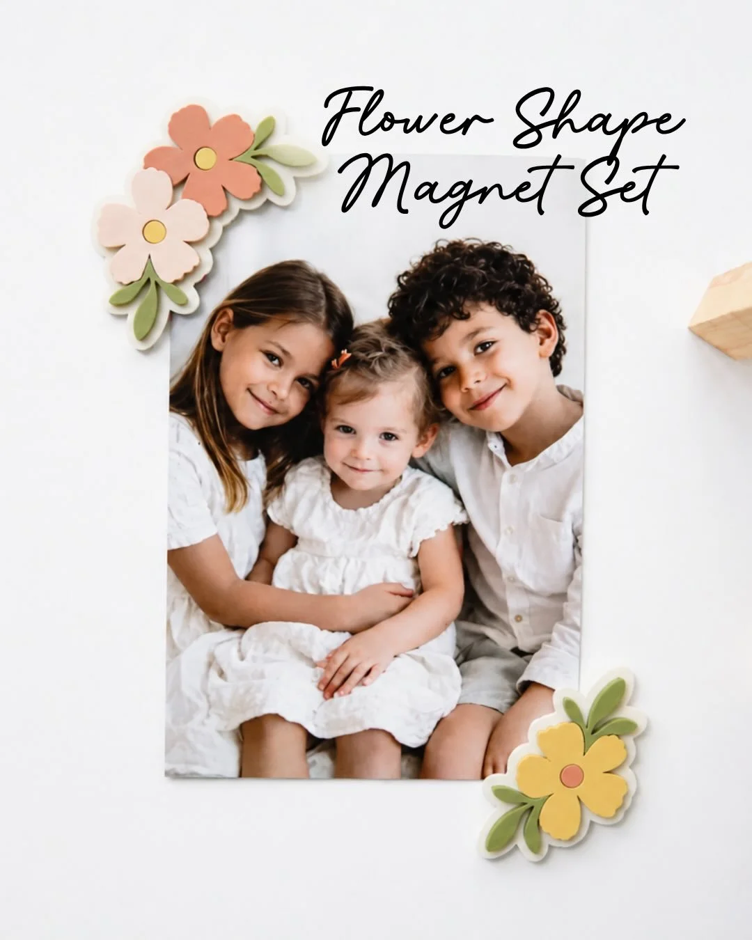 These bestselling magnet frames are flying for a reason! 🎀🔥🌸

1. Flower-shaped magnet set 

2. Top seller magnet frame trio (3 variations)

3. All-in-one laser cut, engraved, scored, and UV printed wooden frames

4. 2-sized bow detail magnet frame
