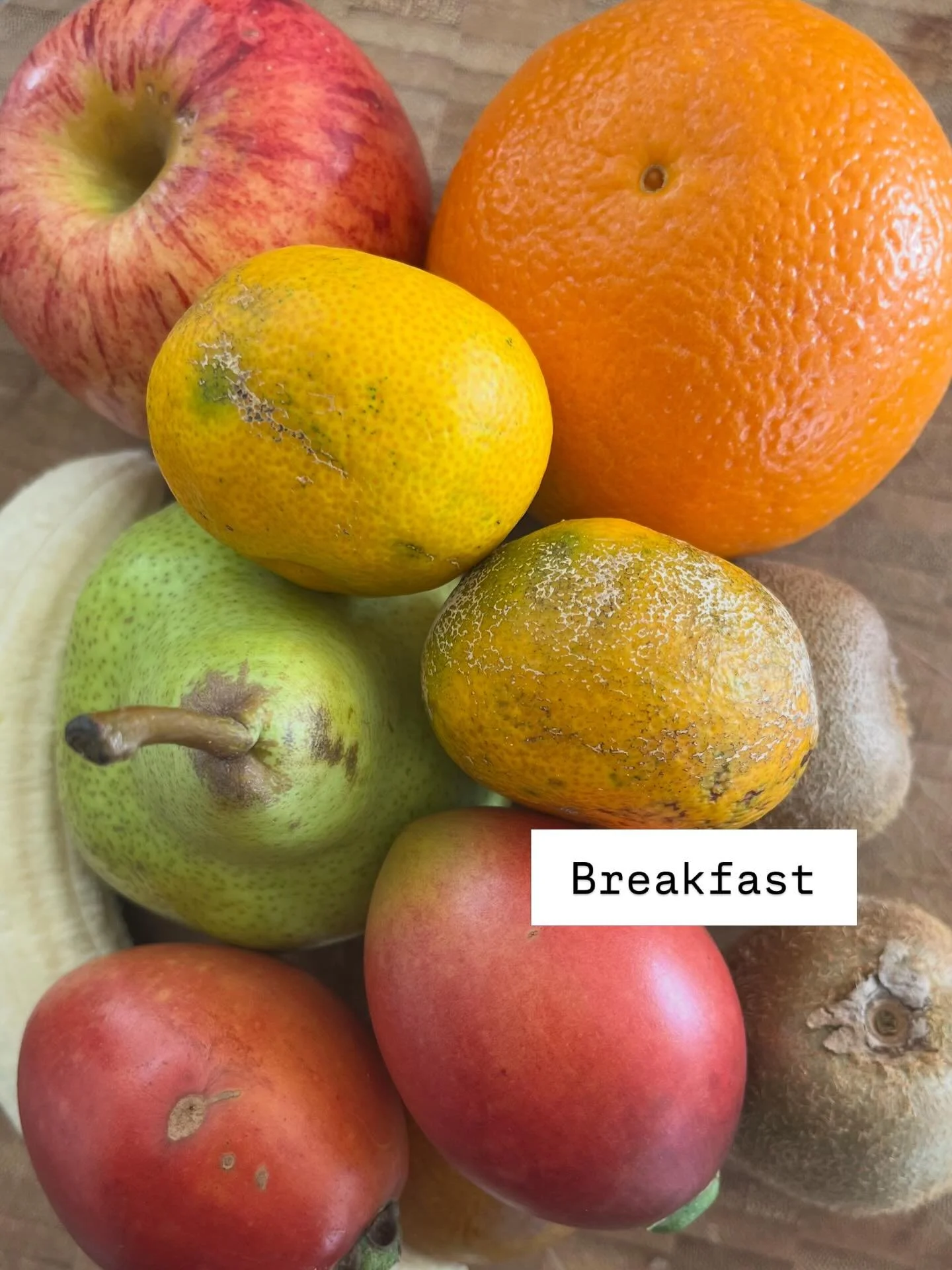 Eating whole foods and a variety of foods in meals is beneficial for gut health.

My go to for breakfast atm are poached/omelette/scrambled eggs,  tomato,  avo or banana on toast/sourdough/bagel or a seasonal fresh fruit bowl.

I intermittent fast,  