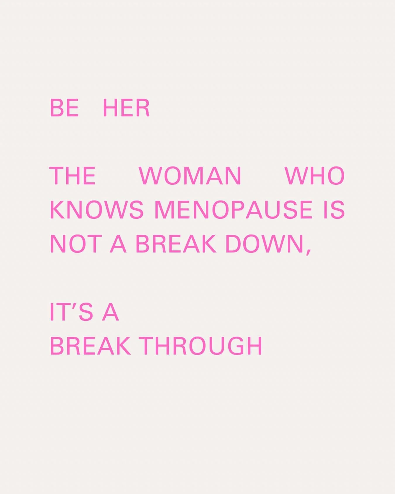 Something that drives me wild&hellip;is the negative narrative around Menopause,  suffering is not inevitable and metabolic and hormonal imbalances can be managed.

Let me tell you,  Menopause is not THE beast its made out to be - ONCE you manage you