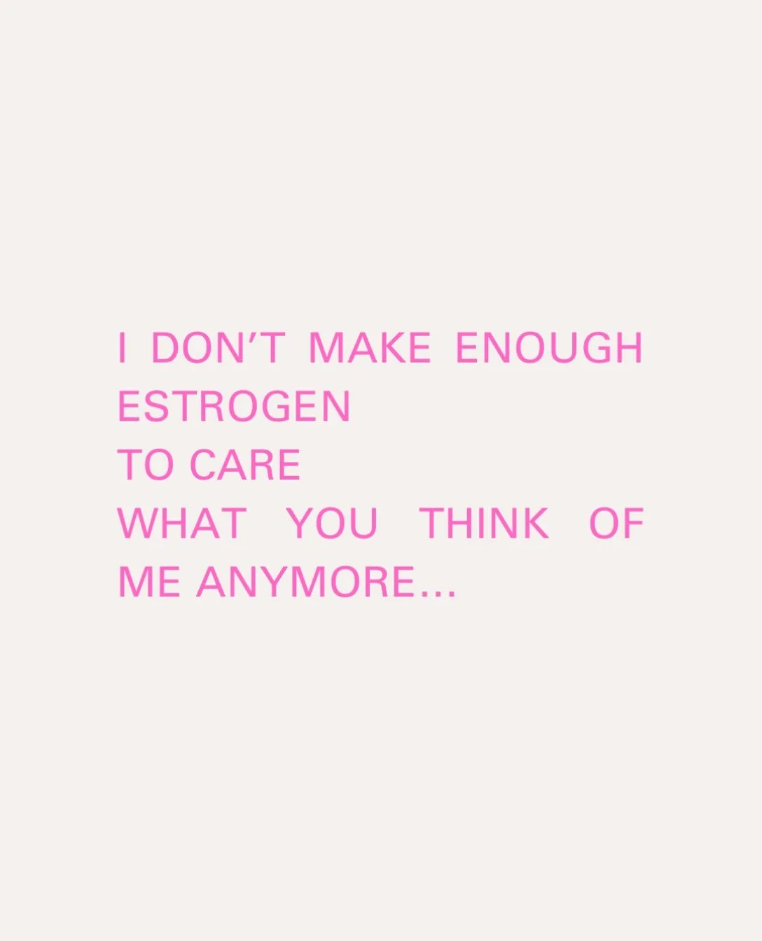 Estrogen declines
Sass rises 🤷🏽&zwj;♀️

It&rsquo;s the law of the Metaphysics&hellip;.

Grab my FREE 6 page Lifestyle Menopause &amp; Symptoms Guide - Link in Bio or comment Sass to receive