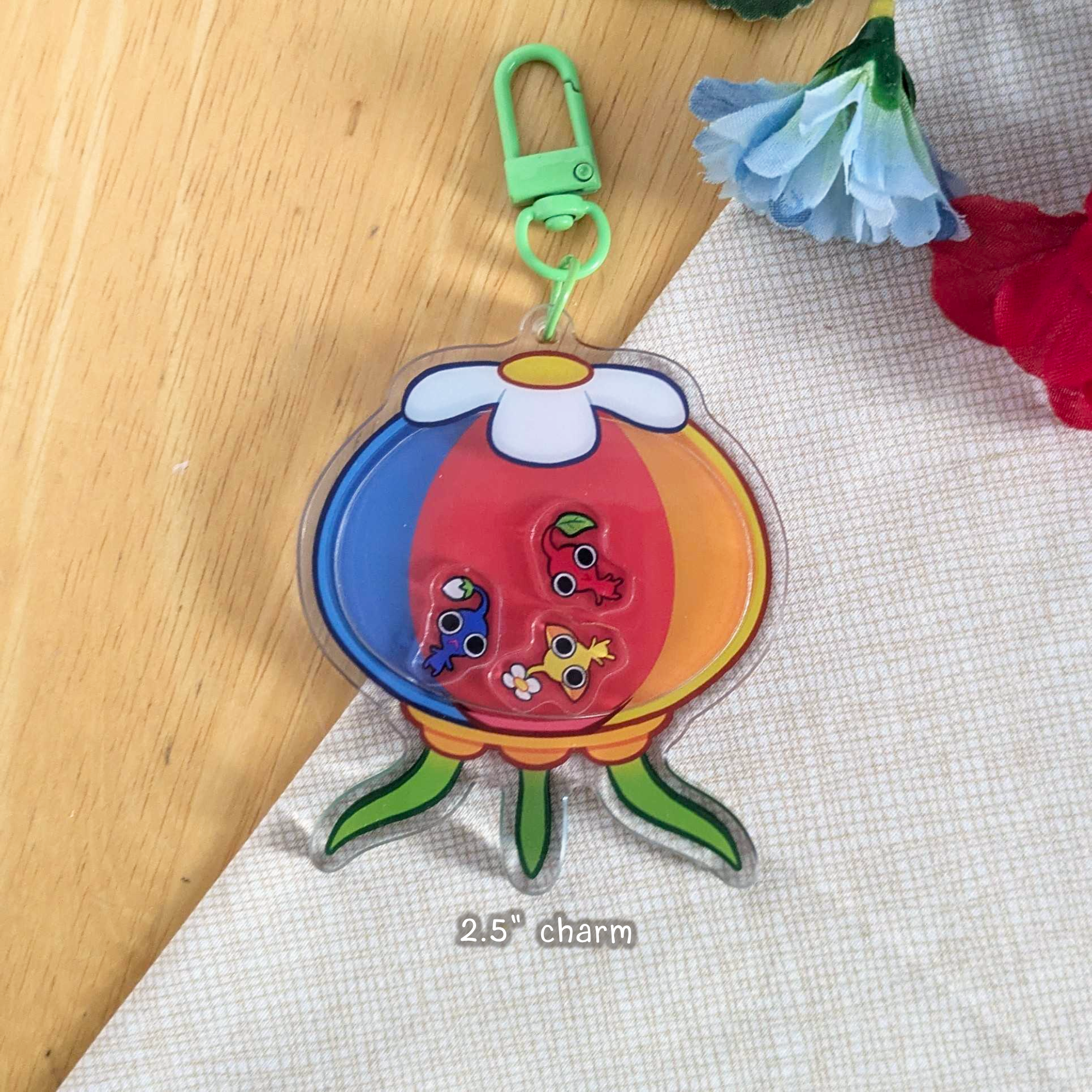 Piks In the Onion Acrylic Shaker Charm