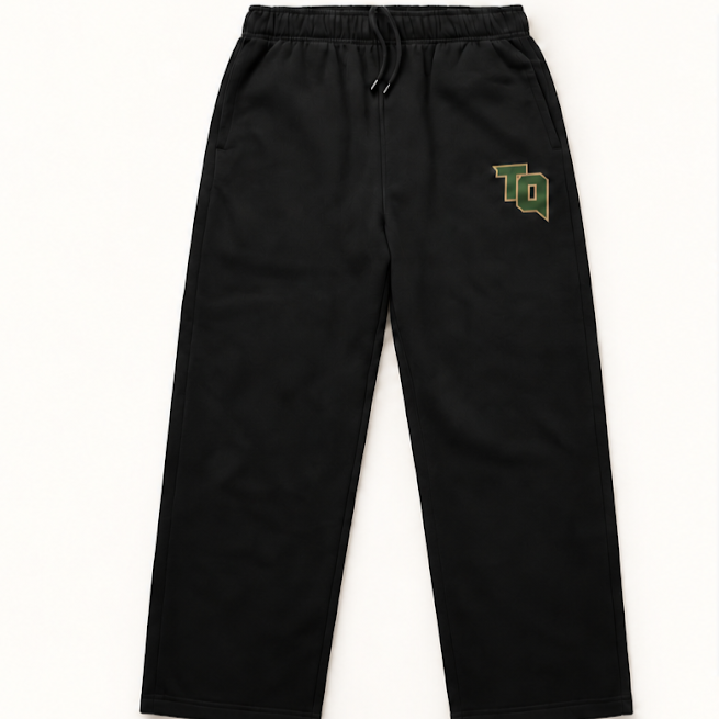 TQ Straight-Leg Sweatpants – Black