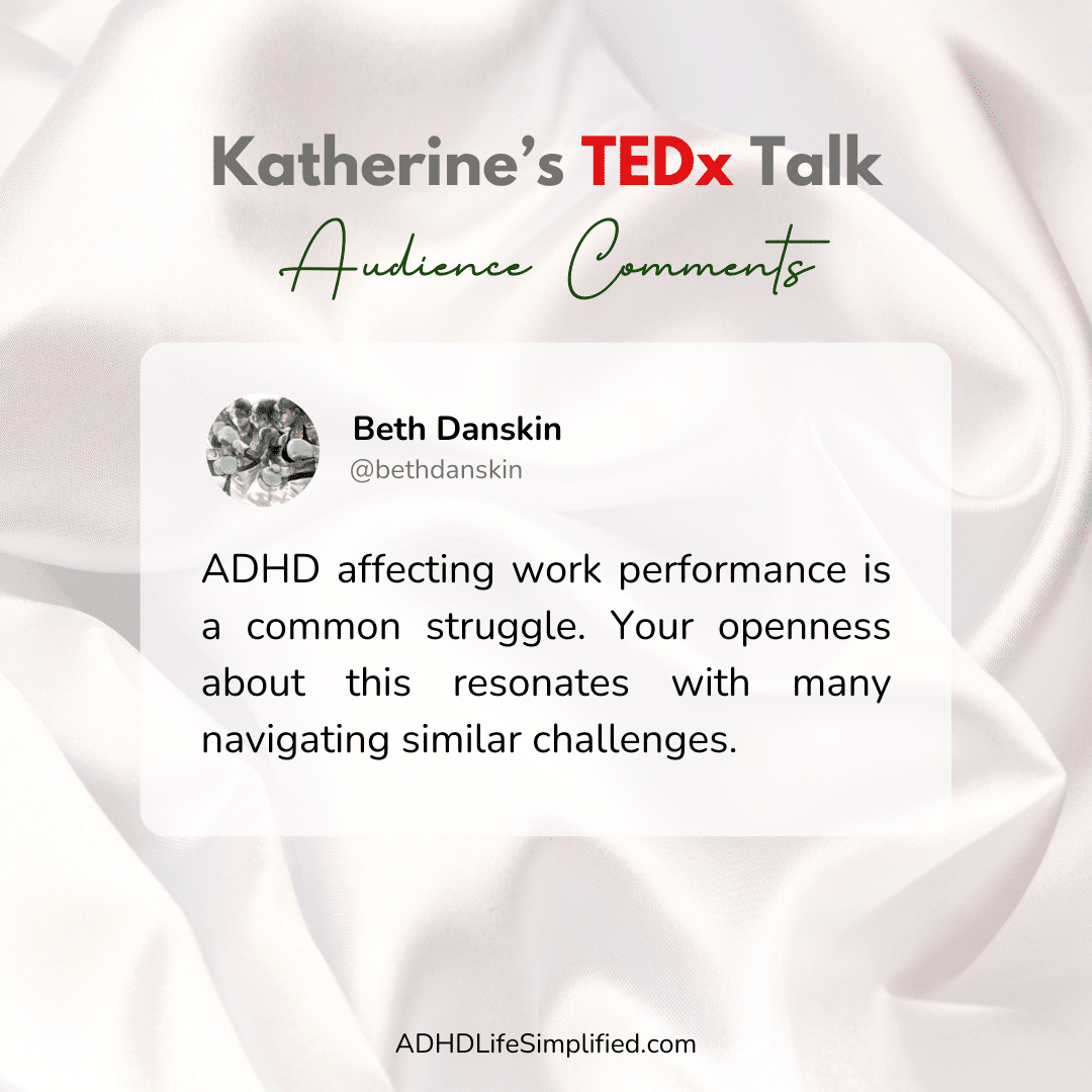 Adhd Audiences How Embracing ADHD Is An Idea Worth Spreading (TEDx Talk) — ADHD Life ...