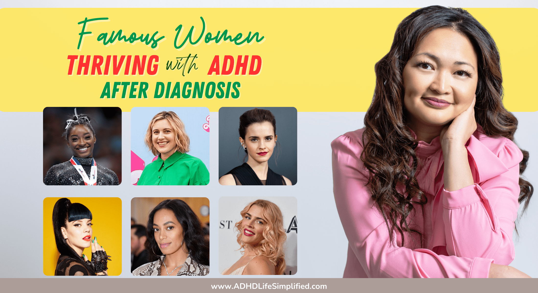 6 Famous Women Thriving With ADHD Diagnosis — ADHD Life Simplified
