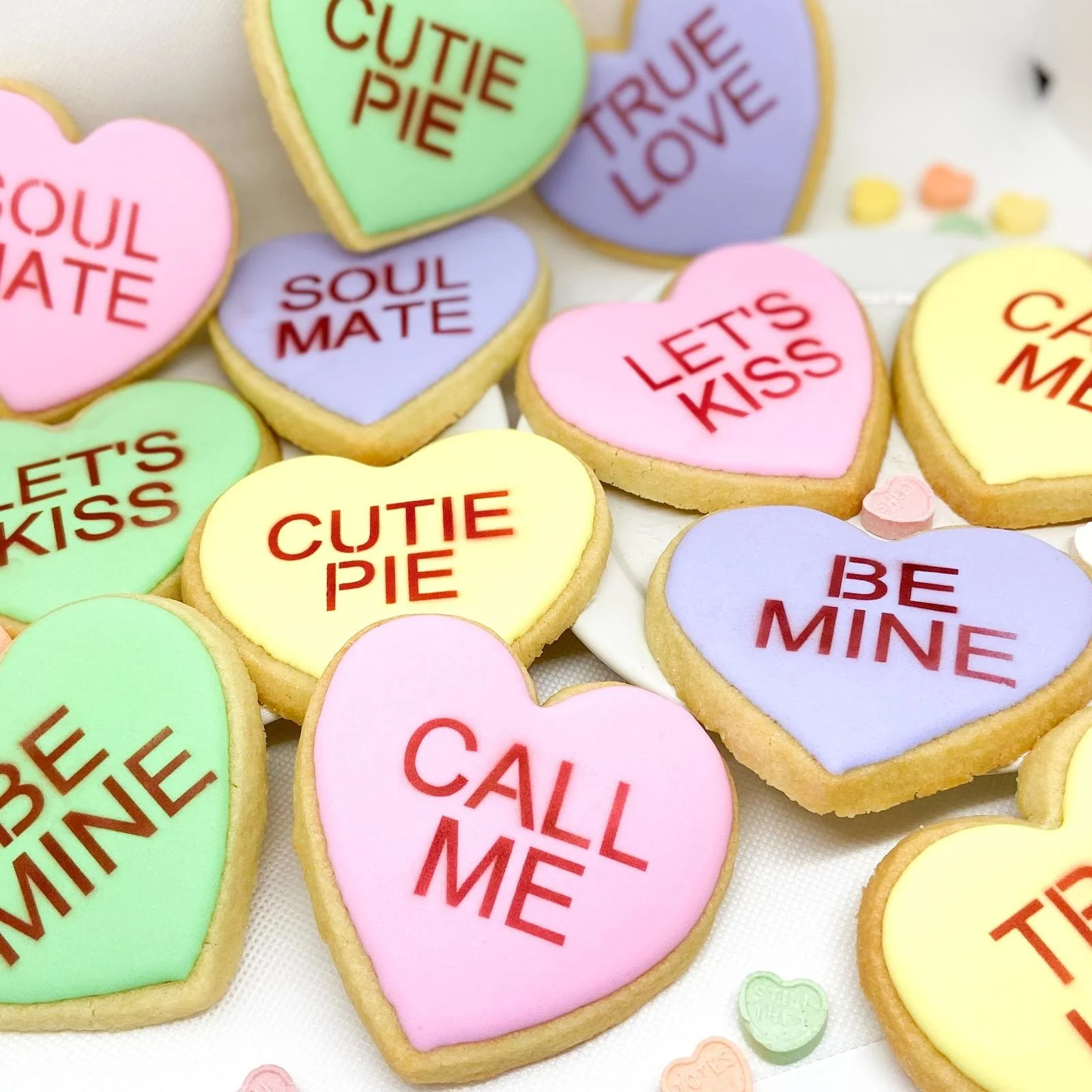 Conversation Heart Cookies