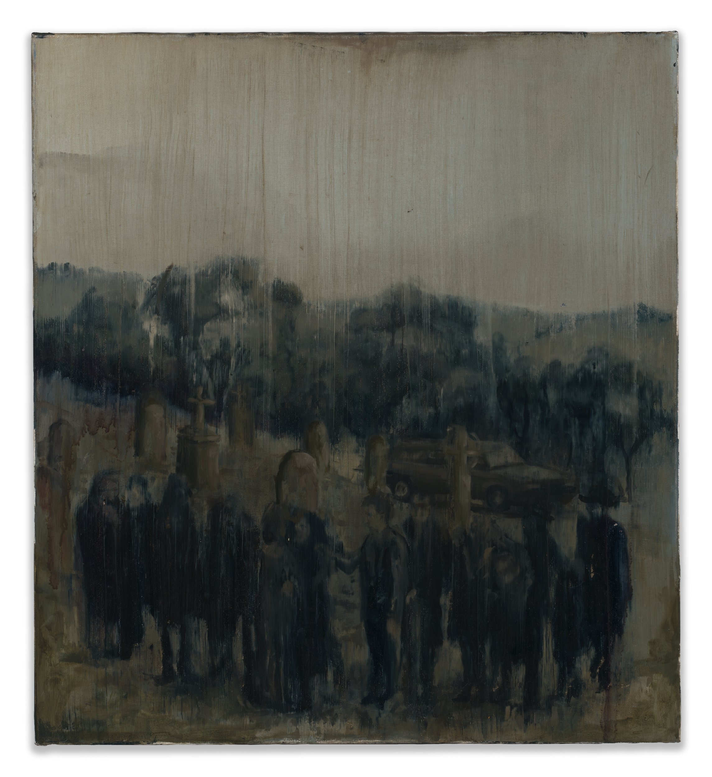Burial, 2026, Oil on canvas, 84 x 76cm