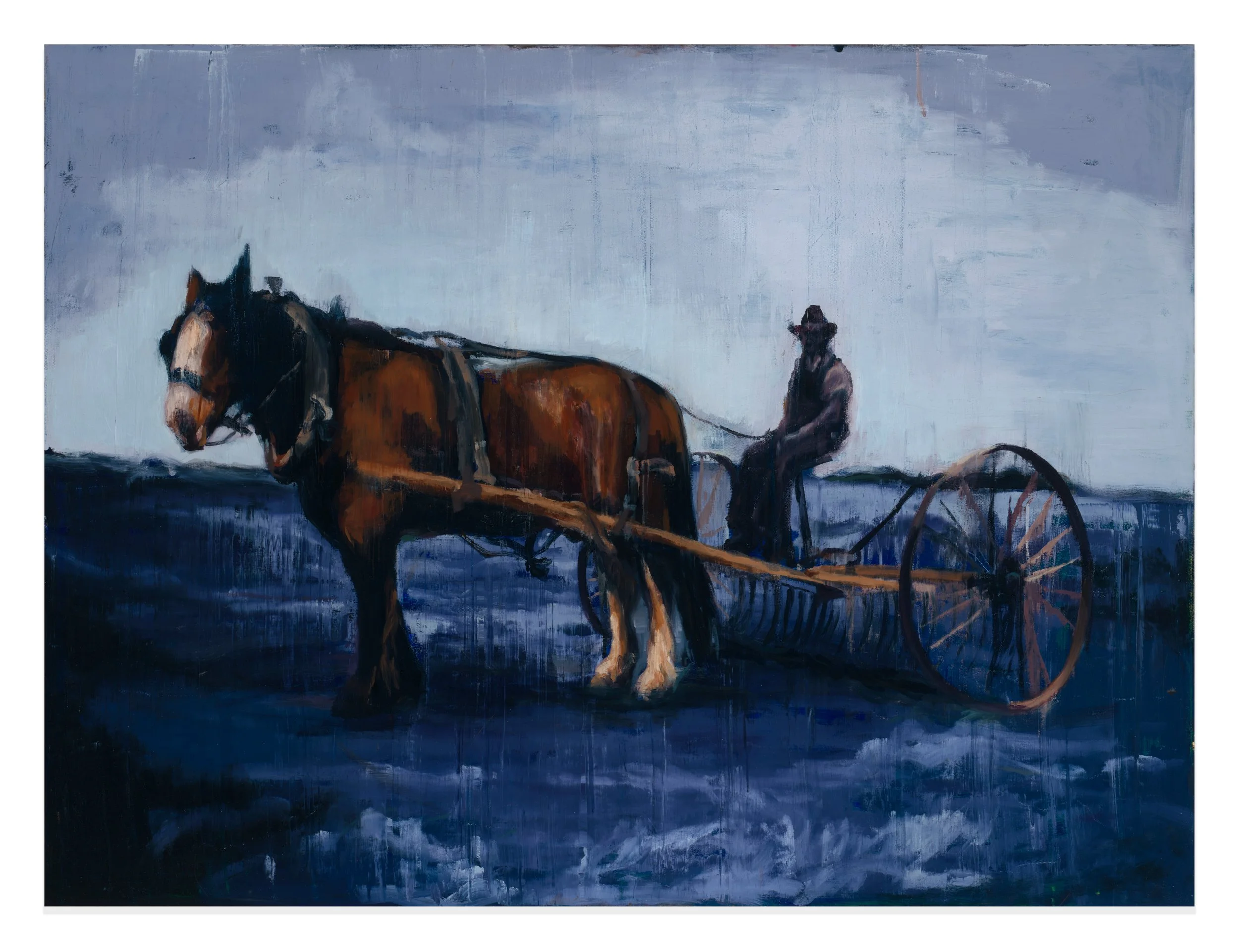    Draught Horse, 2026,
   Oil on canvas,
  122 x 92cm