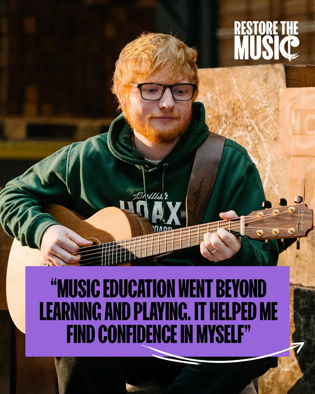 Thanks @edsheeranfnd for raising your voice for all our kids and the power of music.⁠
⁠
&ldquo;Creativity isn&rsquo;t a privilege, but a right.&rdquo; @keirstarmer says it and RTM is putting the instruments into the hands of the kids who need them. ⁠