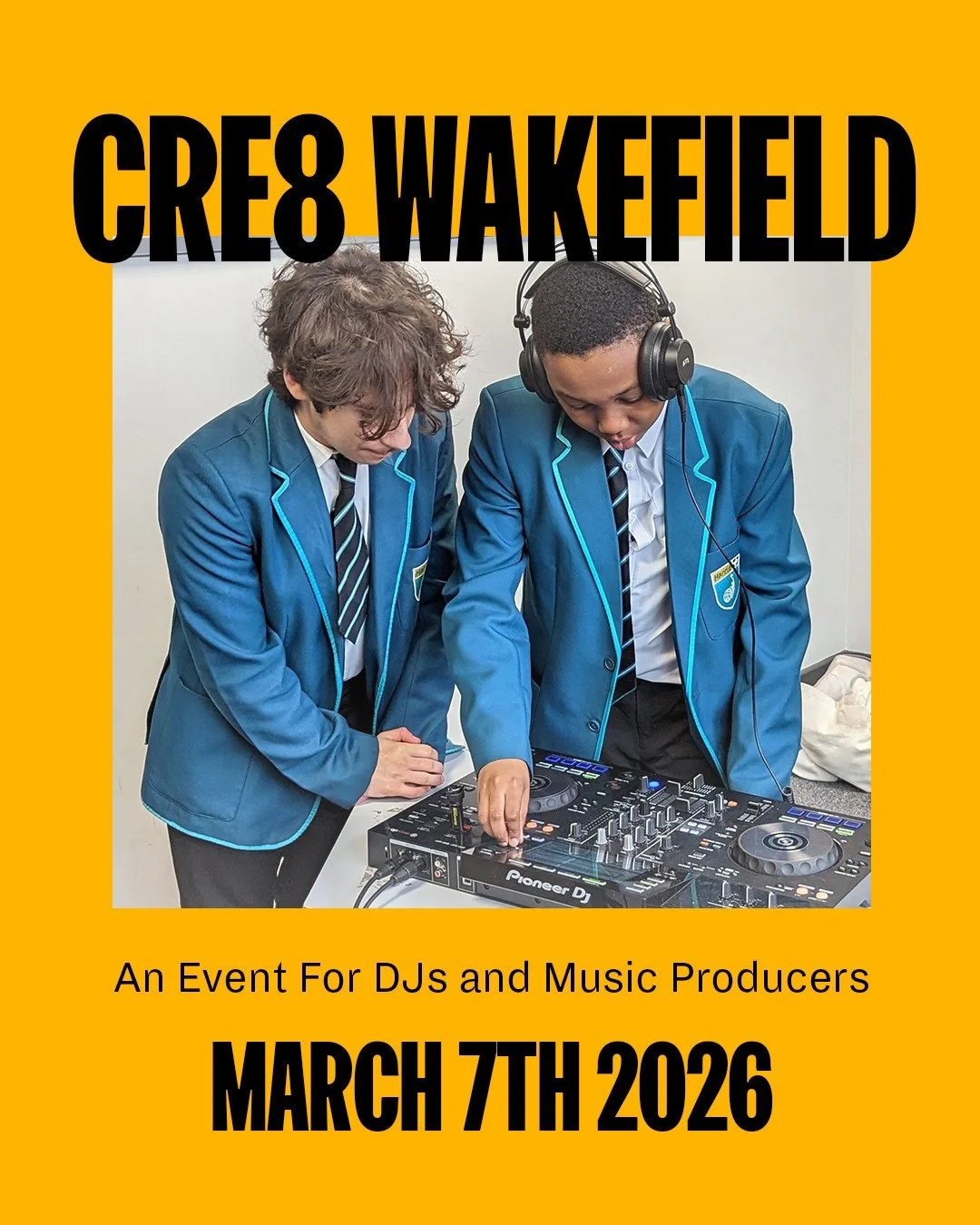 Calling all DJs &amp; music producers 🎧🔥⁠
⁠
CRE8 &mdash; the brainchild of Headliner, RTM&rsquo;s Music Tech Partner &mdash; is a one-day career accelerator event on 7th March, designed for aspiring DJs and producers aged 16+.⁠
⁠
It&rsquo;s a chanc