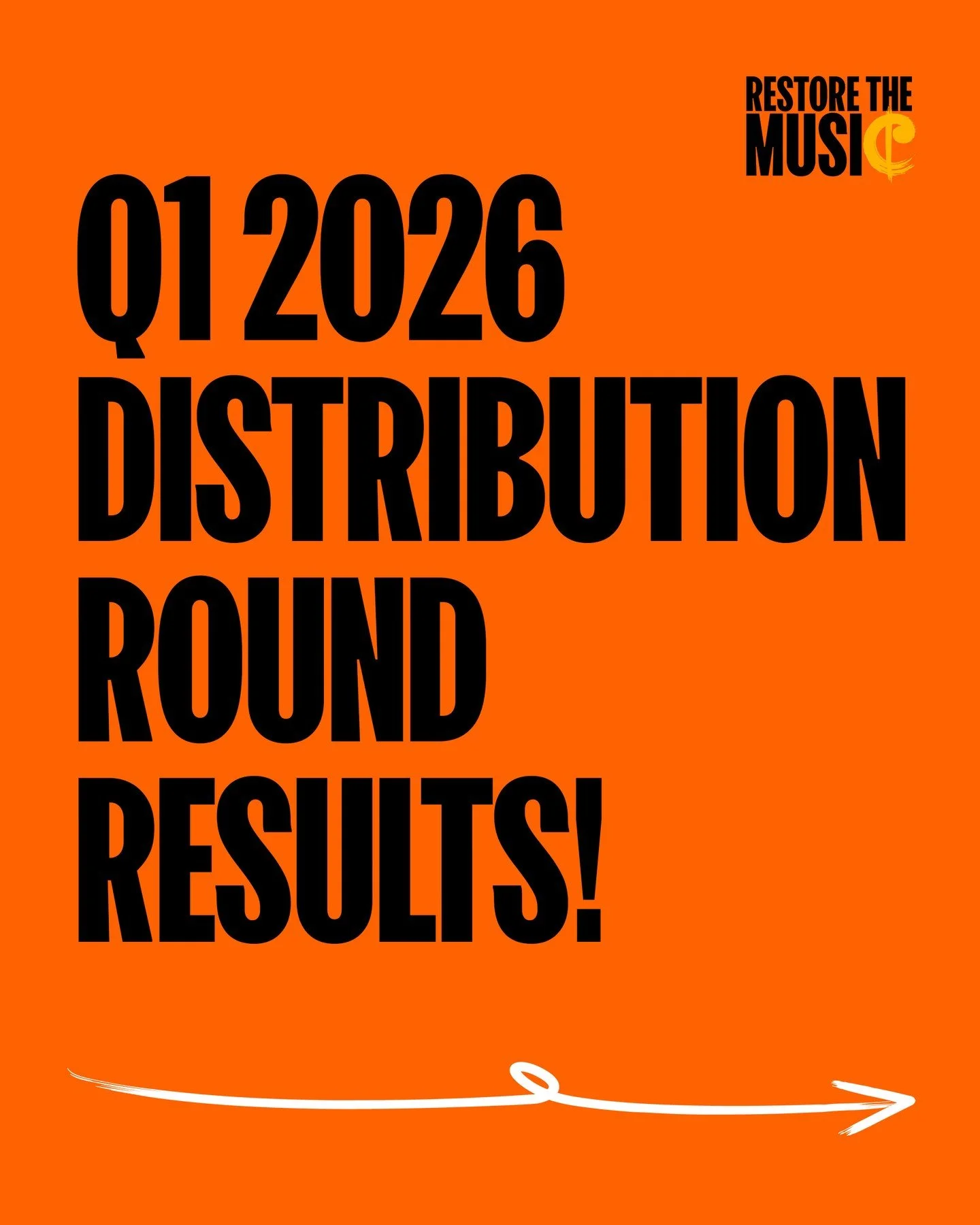 We&rsquo;re kicking off this spring with a HUGE Distribution Round equipping 15 school music depts across the UK 🙌⁠
⁠
Thousands more students will now benefit from access to instruments, equipment and high-quality music provision &mdash; opening the
