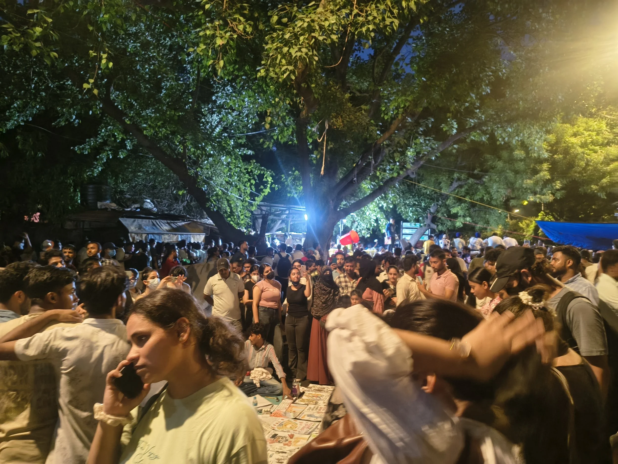 Protest site at Jantar Mantar, 24 July 2026. Images courtesy IAFN volunteer
