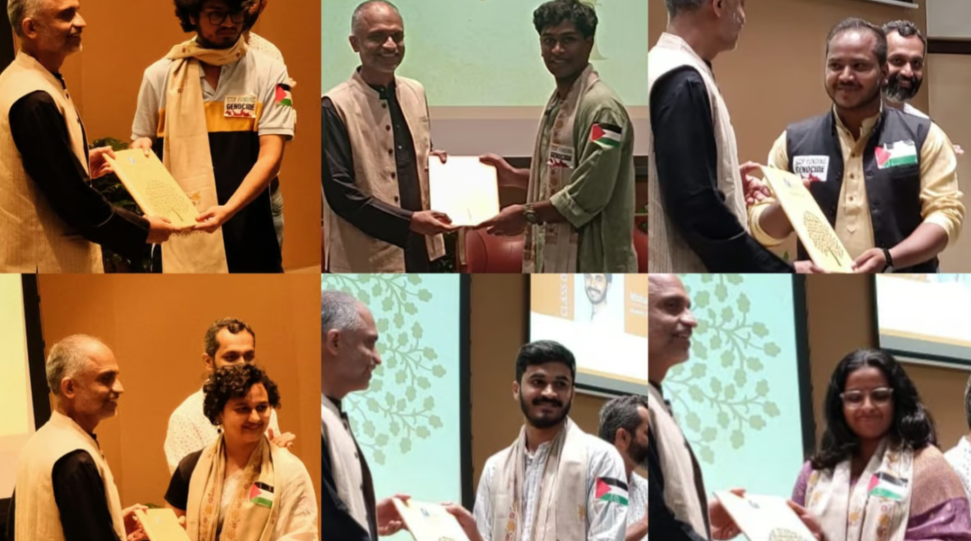 At Azim Premji University Convocation, Students Sport Palestinian Flag in Solidarity