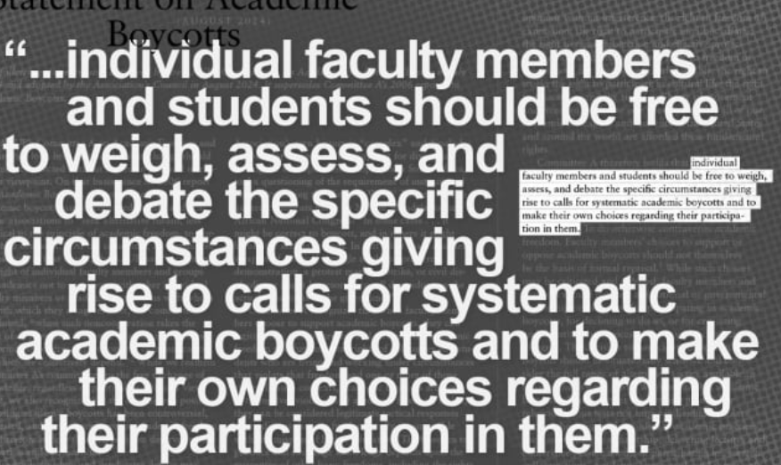 In Defense of the AAUP’s Statement on Boycotts