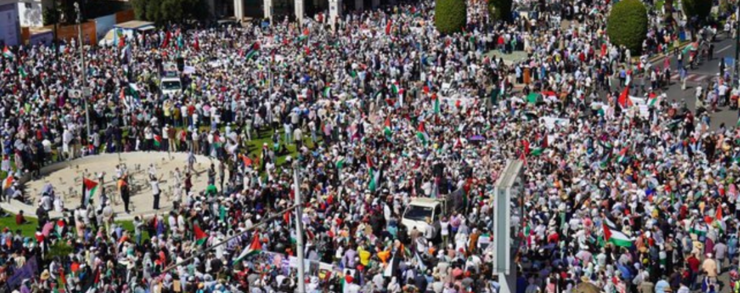 Morocco: Thousands of University Students Protest Against Israeli Genocide in Gaza