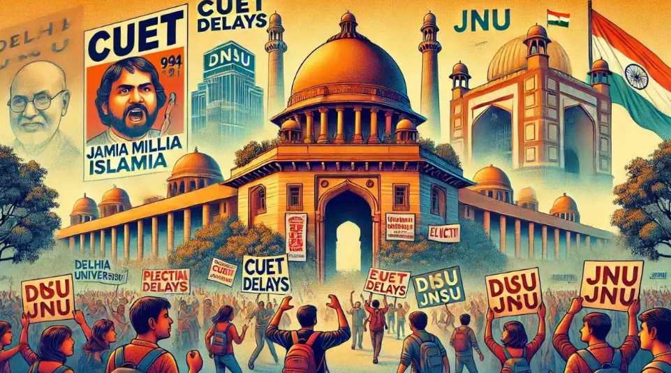 From CUET Chaos to DUSU Drama: A Tumultuous Year for Delhi Universities in 2024