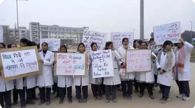 Students of Haridwar Medical College Strike Over Shift to Private Management 