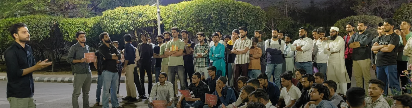 MANUU Students Protest Yogi Adityanath’s ‘Anti-Urdu’ Remarks