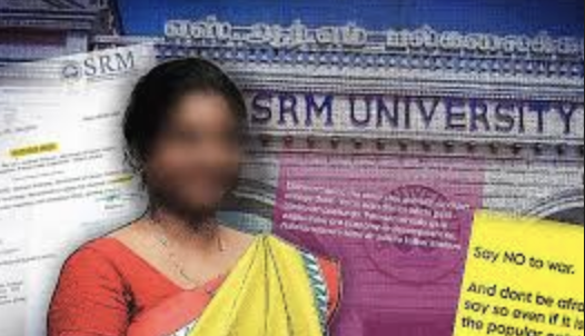 SRM Uni Dismisses Dalit Christian Professor Targeted by Right-Wing for Anti-War Views