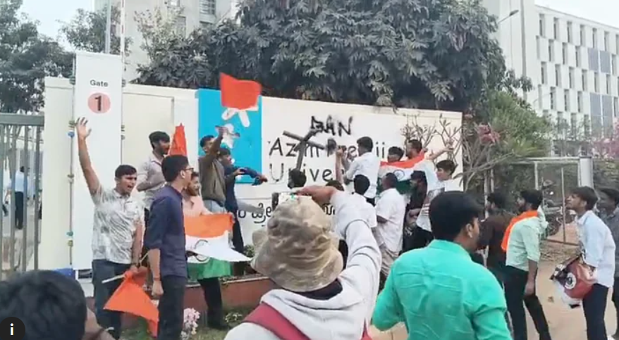 18 ABVP Members Held After Azim Premji Uni Vandalised to Protest Kashmir Event