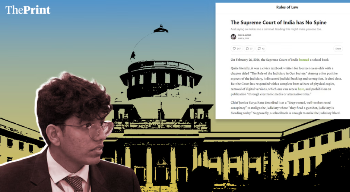 Law Student Says University Wants Him to Delete Post on SC NCERT Row—‘Ready to Face Action, Court Not God’