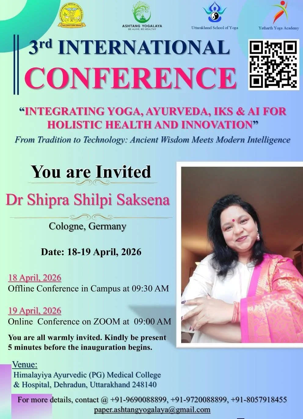 International Conference on ‘Integrating Yoga, Ayurveda, IKS &amp; AI for Holistic Health and Innovation’