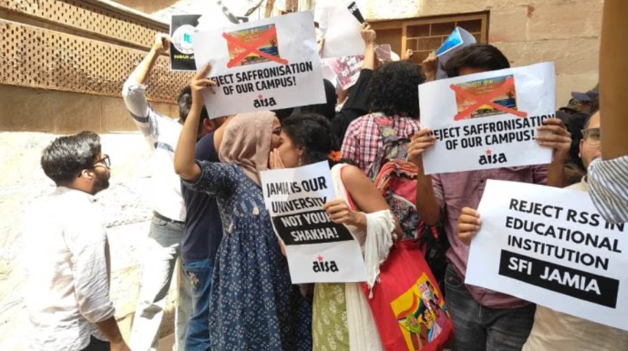 Jamia Hosts RSS-Linked Event Despite Protest by Left, NSUI; Protesters Say ‘This Is Our Space’