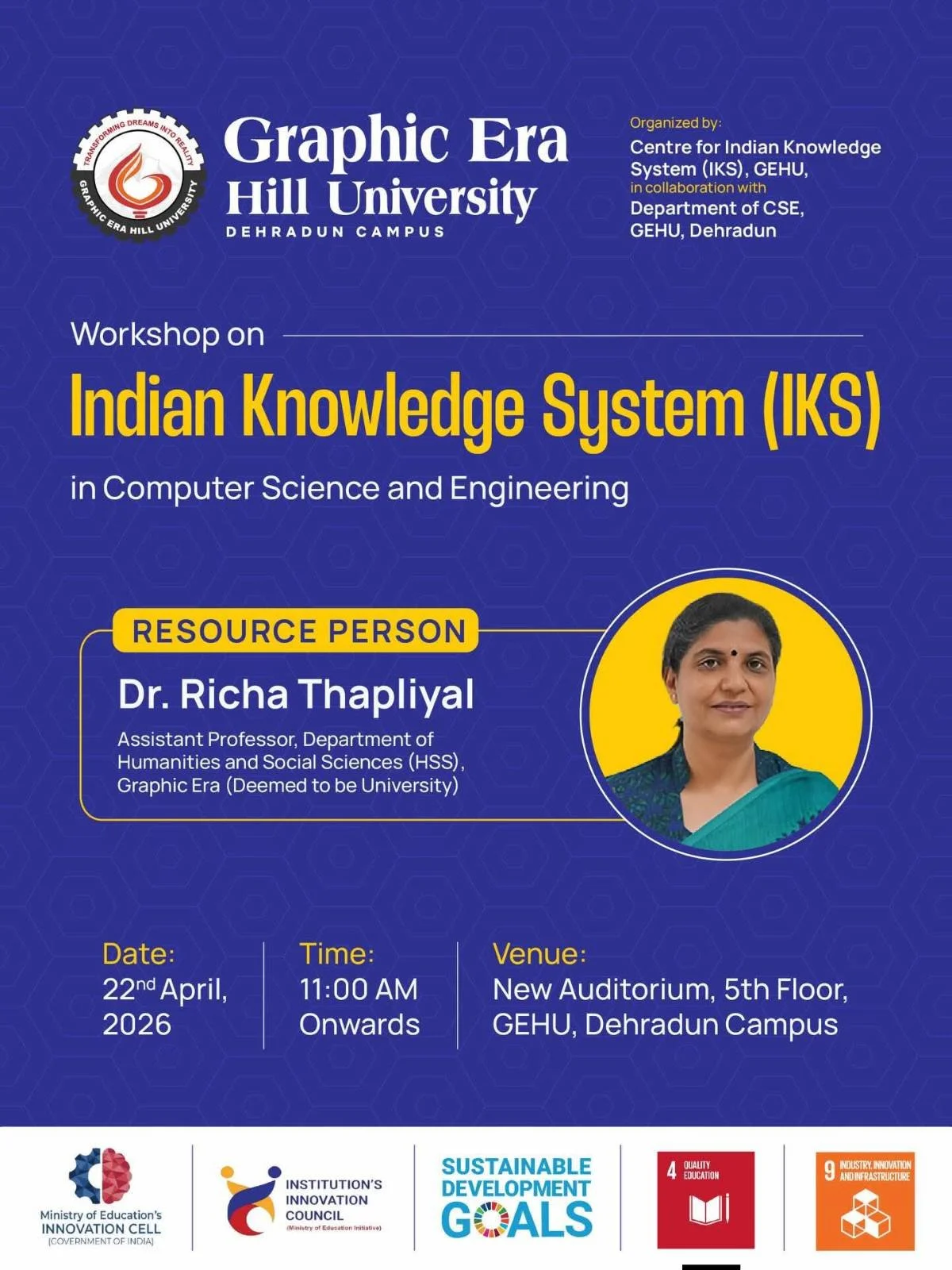 IKS in Computer Science and Engineering at Graphic Era University