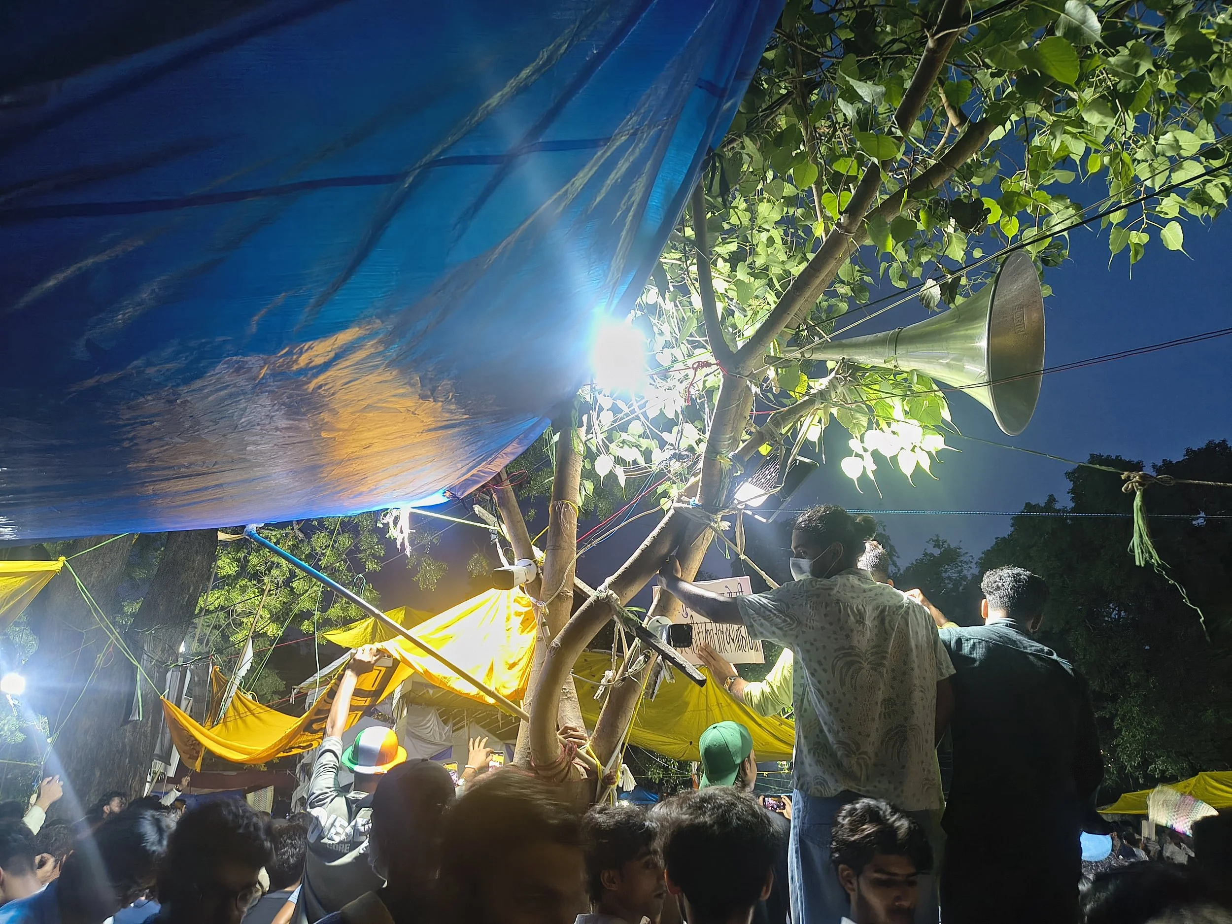 Protest site at Jantar Mantar, 24 July 2026. Images courtesy IAFN volunteer