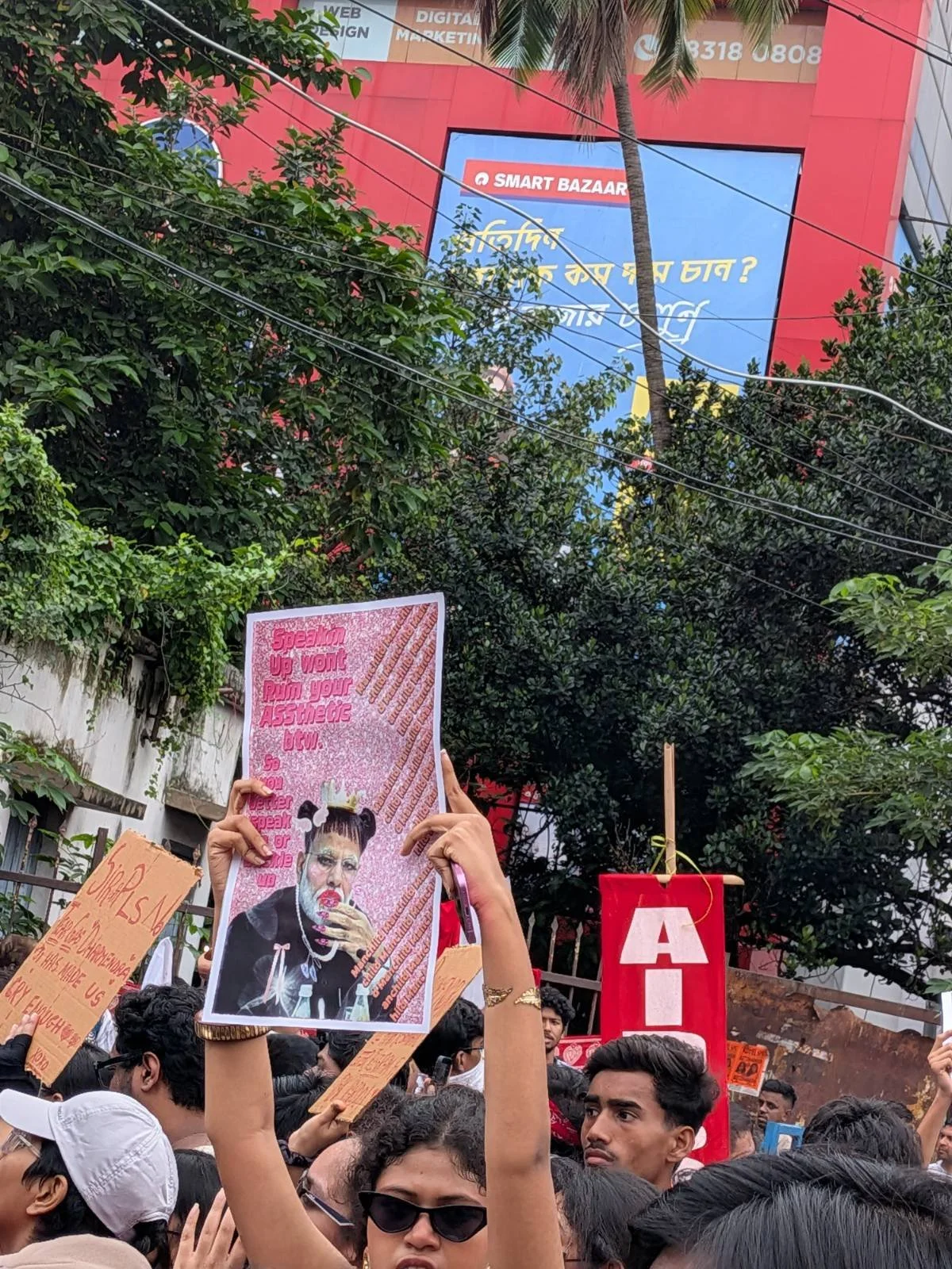 Protests in Kolkata, 24 July 2026. Images courtesy IAFN volunteer