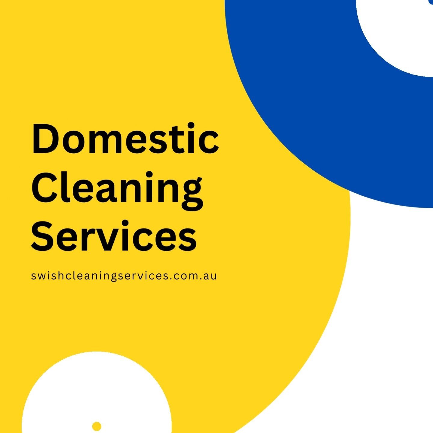 🌟 DOMESTIC CLEANING SERVICES 🌟 

Servicing our local community in the Northern metropolitan region and beyond. 

At Swish Cleaning Services we offer

📅 Regular Cleaning Services
🏡 End of Lease Cleans
🦠 One Off/Deep Cleans
🧽 Specialty Services e