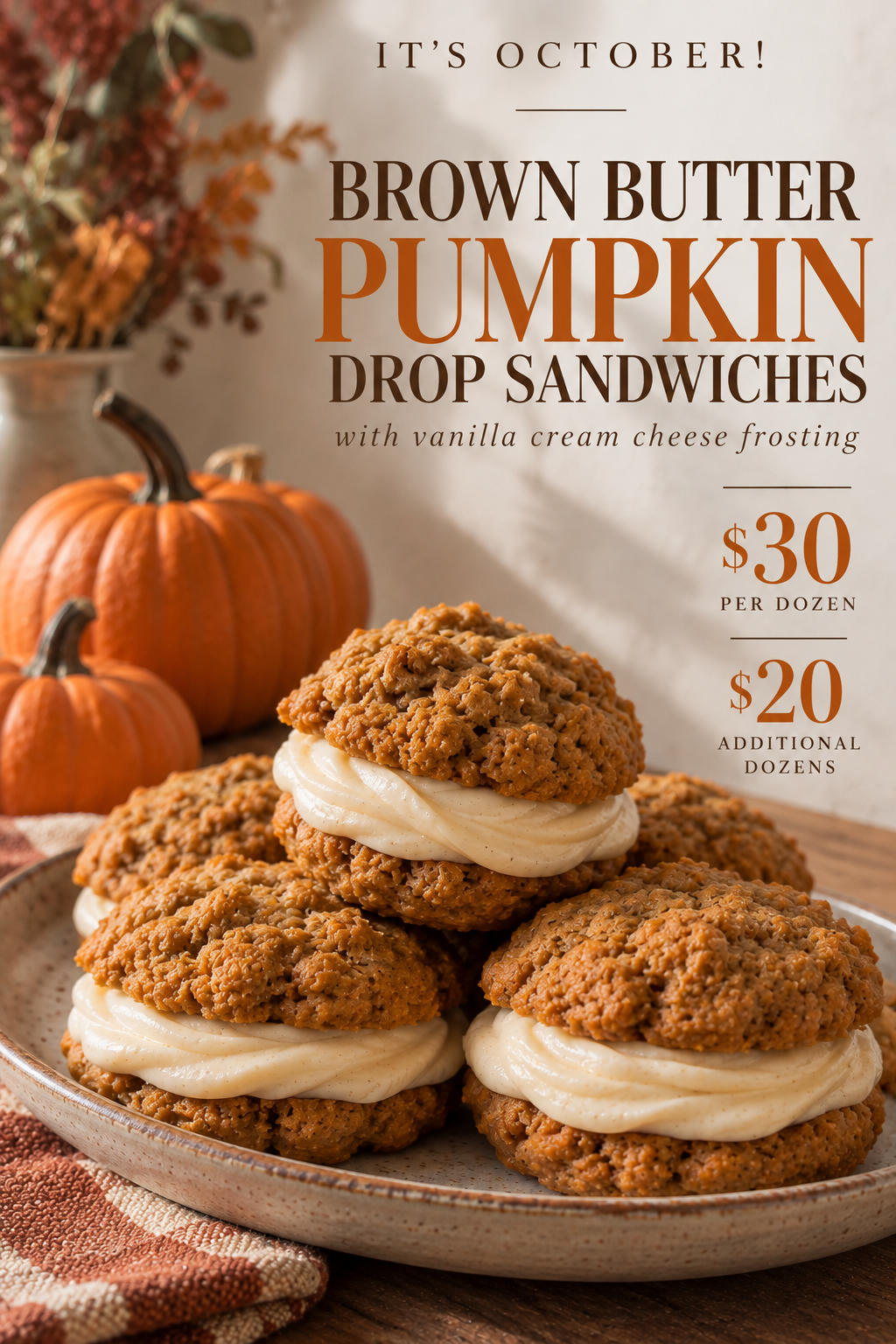 Pumpkin Drop Sandwiches