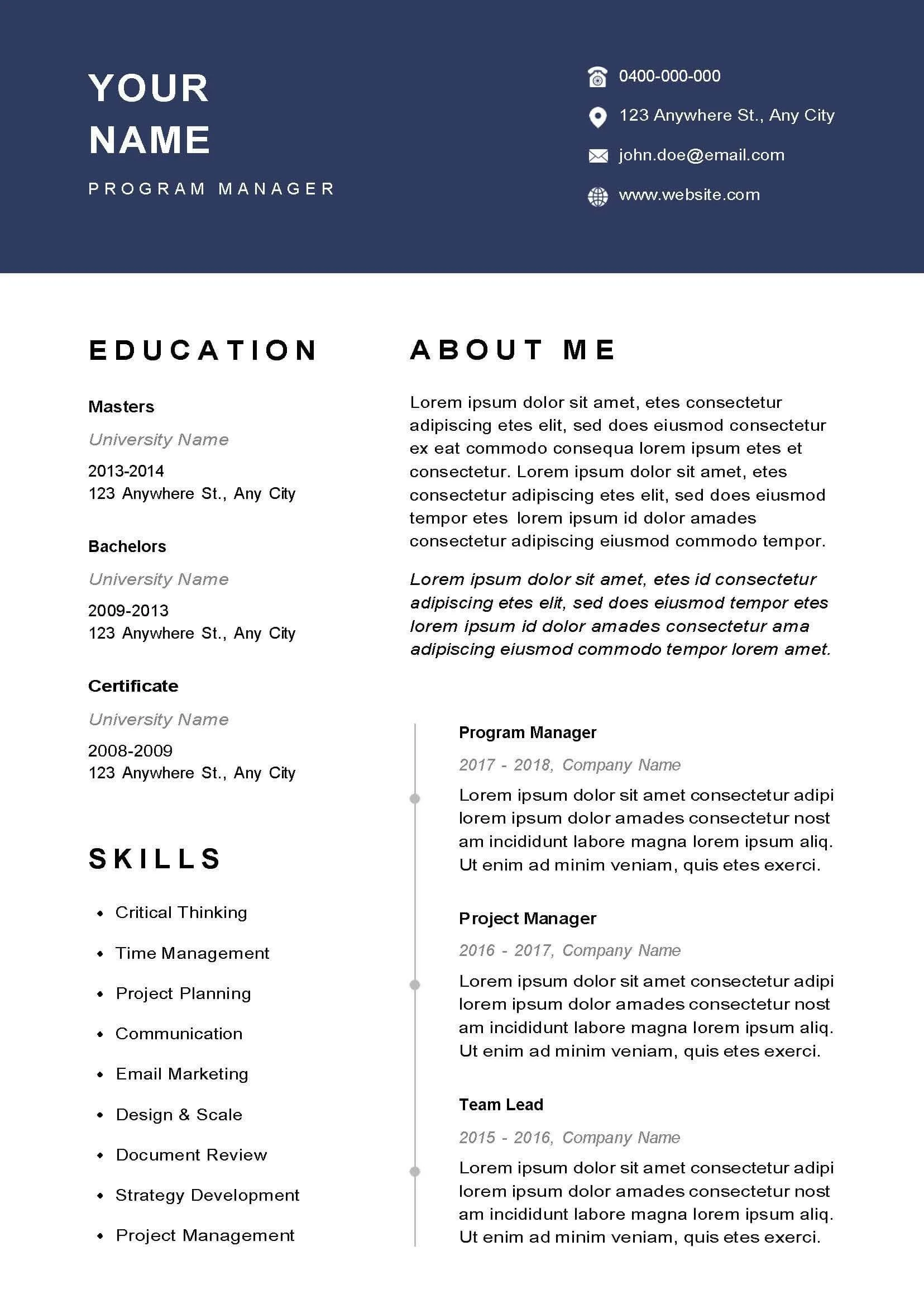 resume template Recruitment Agency In Sydney Australia