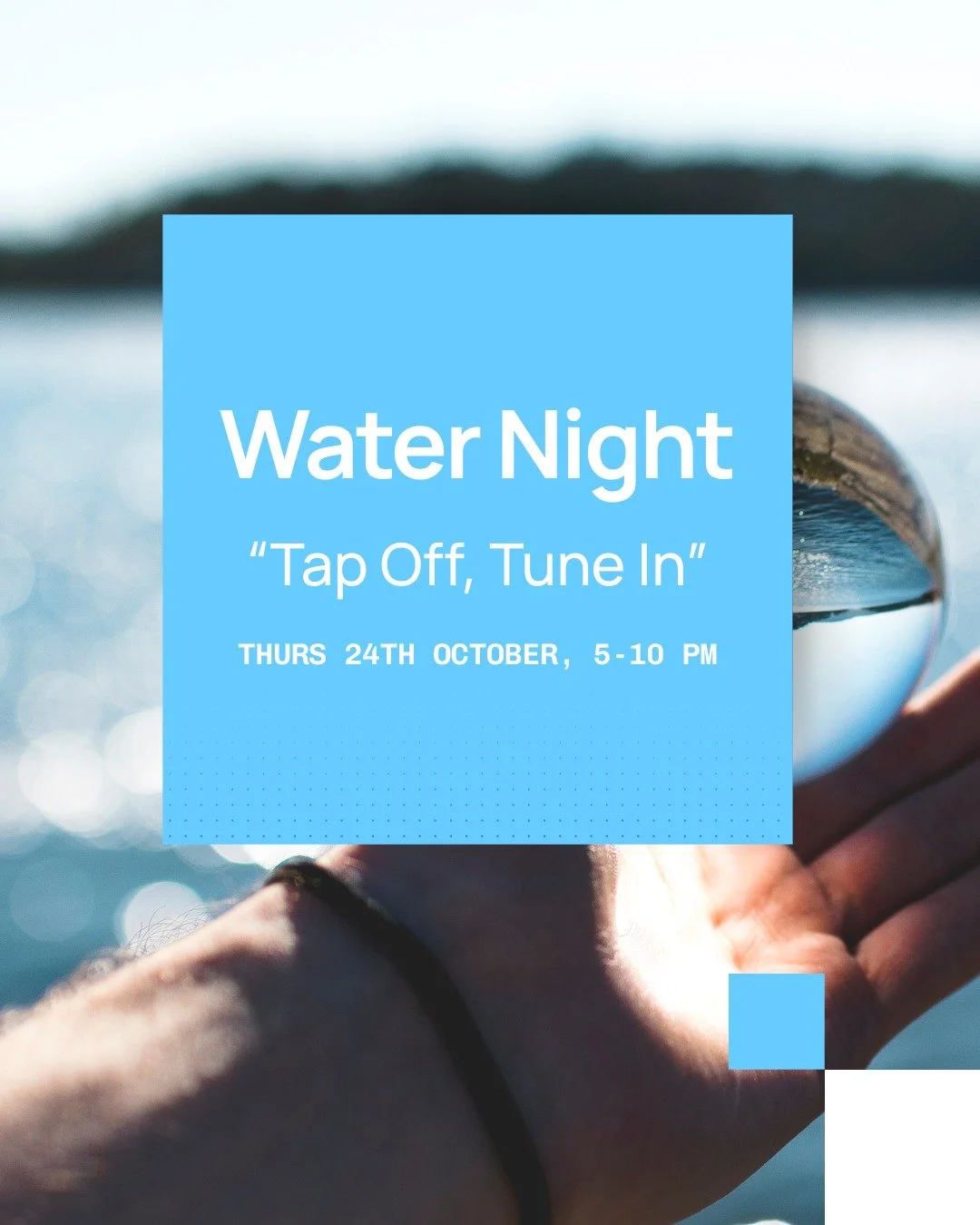 Heads up, Water Night is coming on Thursday 24th October, 5-10 pm! It’s a UK-wide challenge from Waterwise called “Tap Off, Tune In”. The idea? Turn off non-essential taps during those five hours, and pause to think about how much w