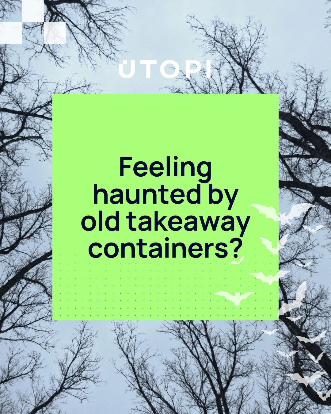 Ever feel like your old takeaway containers are haunting your flat? 👻
Time to say goodbye to single-use and hello to reusable magic! ✨
🚫Prevent New Waste: Bring your own reusable container or ask restaurants not to include plastic cutlery, straws,