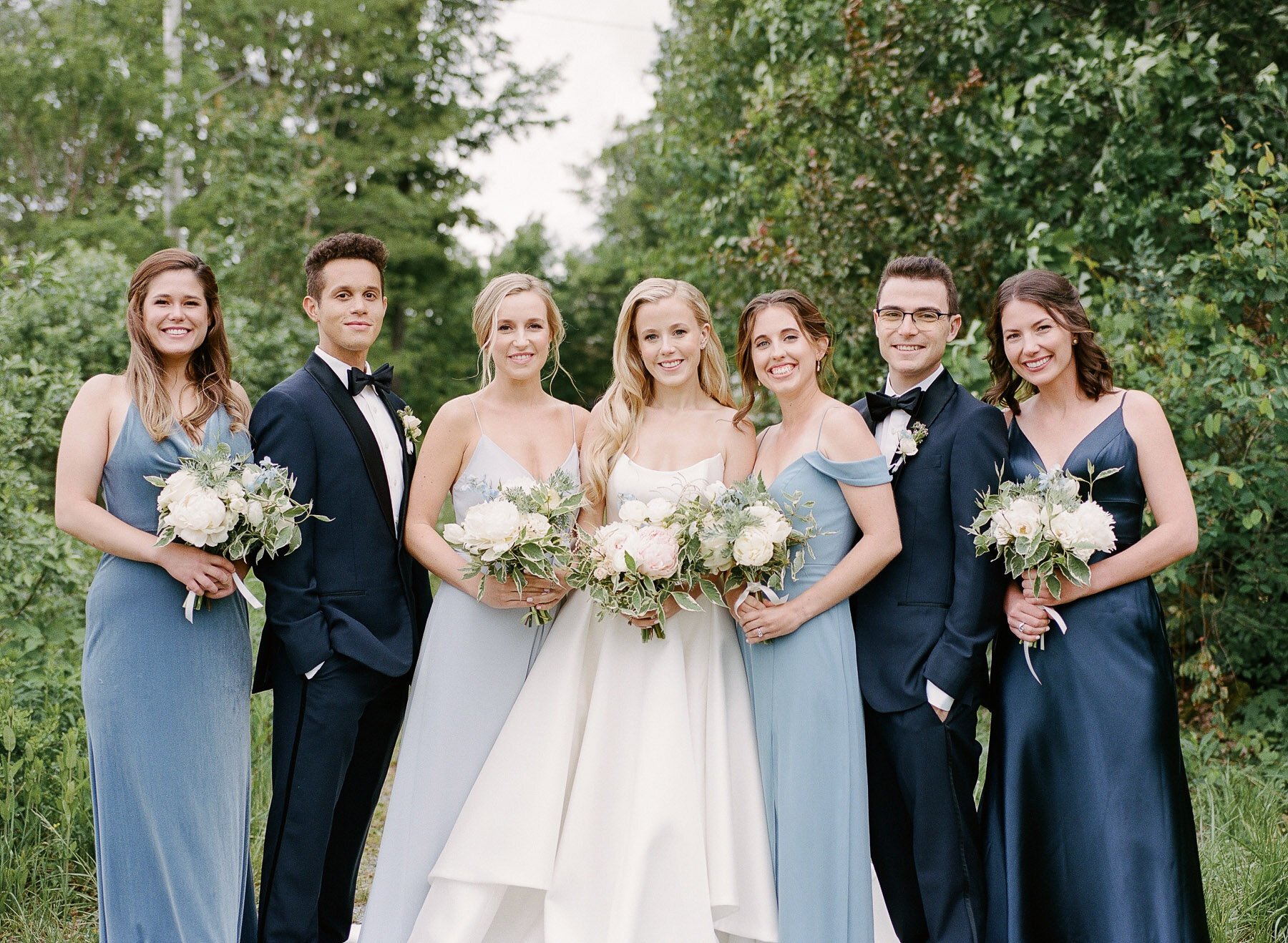 Chautauqua Institution Wedding in New York with EVL Events and Heirloom Soul Floral Design and Jenny Yoo bridesmaids
