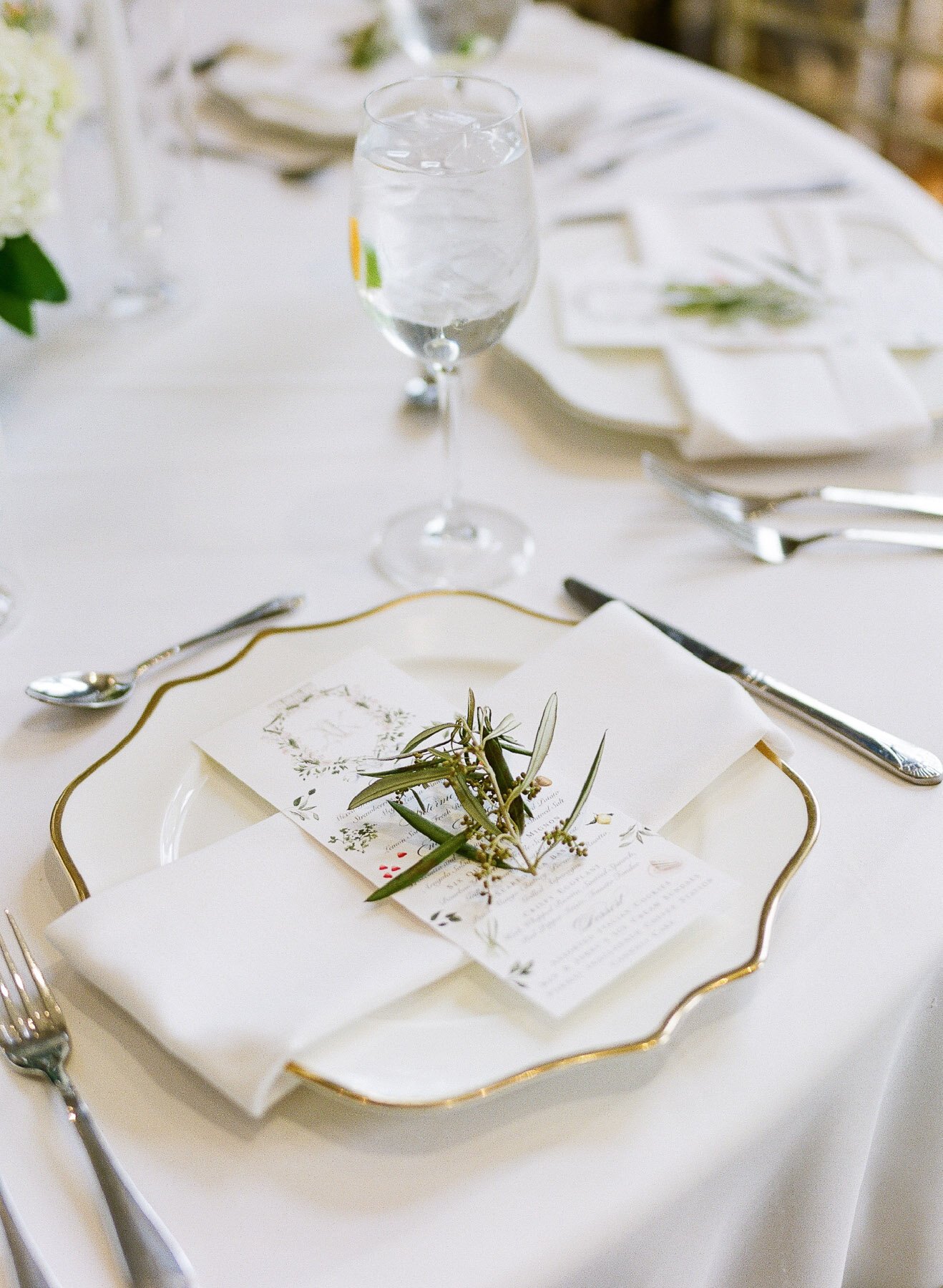 Wadsworth mansion wedding reception photos  with Emily Mayne Studio menu design