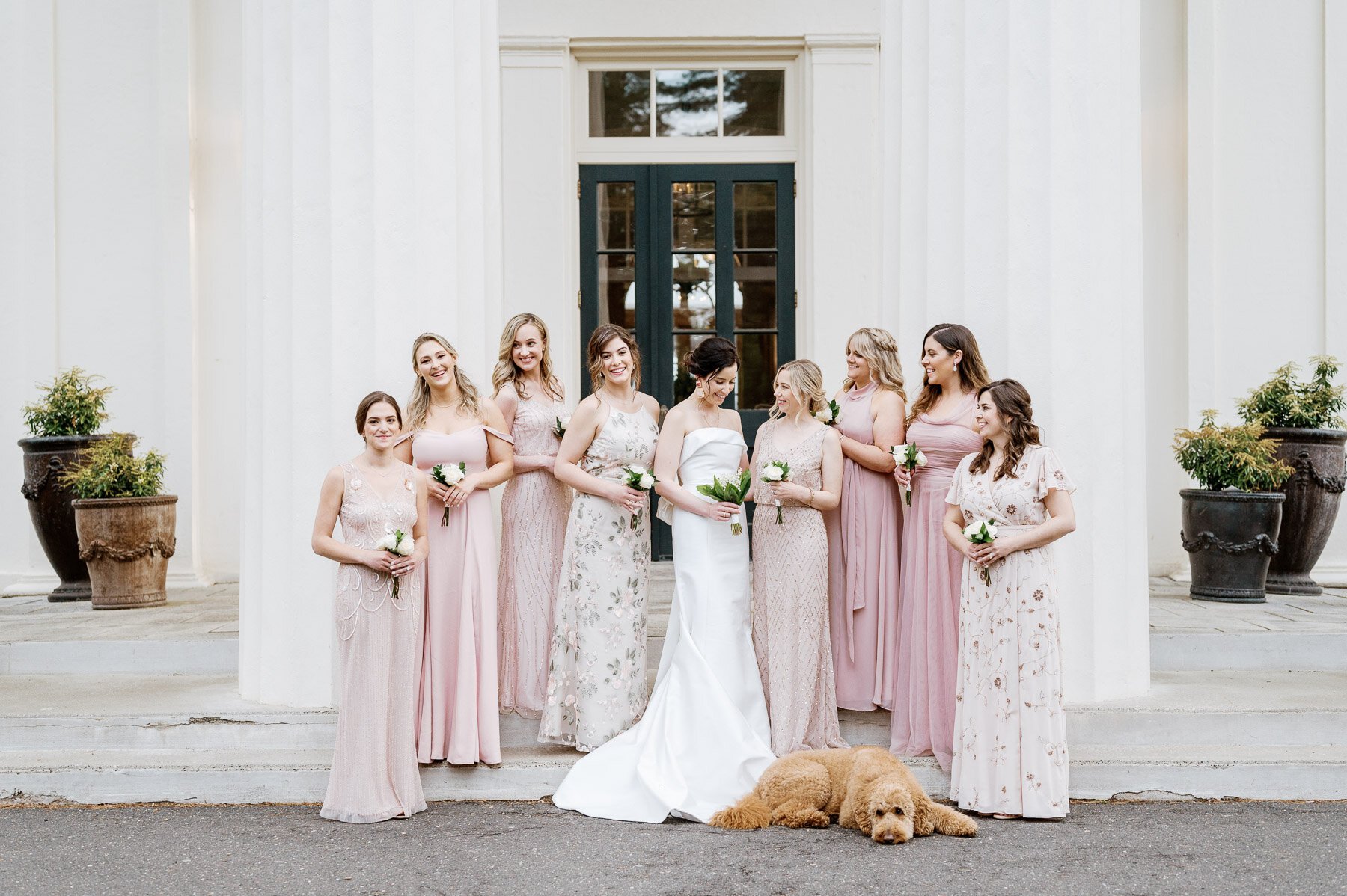 Wadsworth Mansion Wedding with Wildflower Events &amp; Design featuring Carolina Herrera Wedding Gown