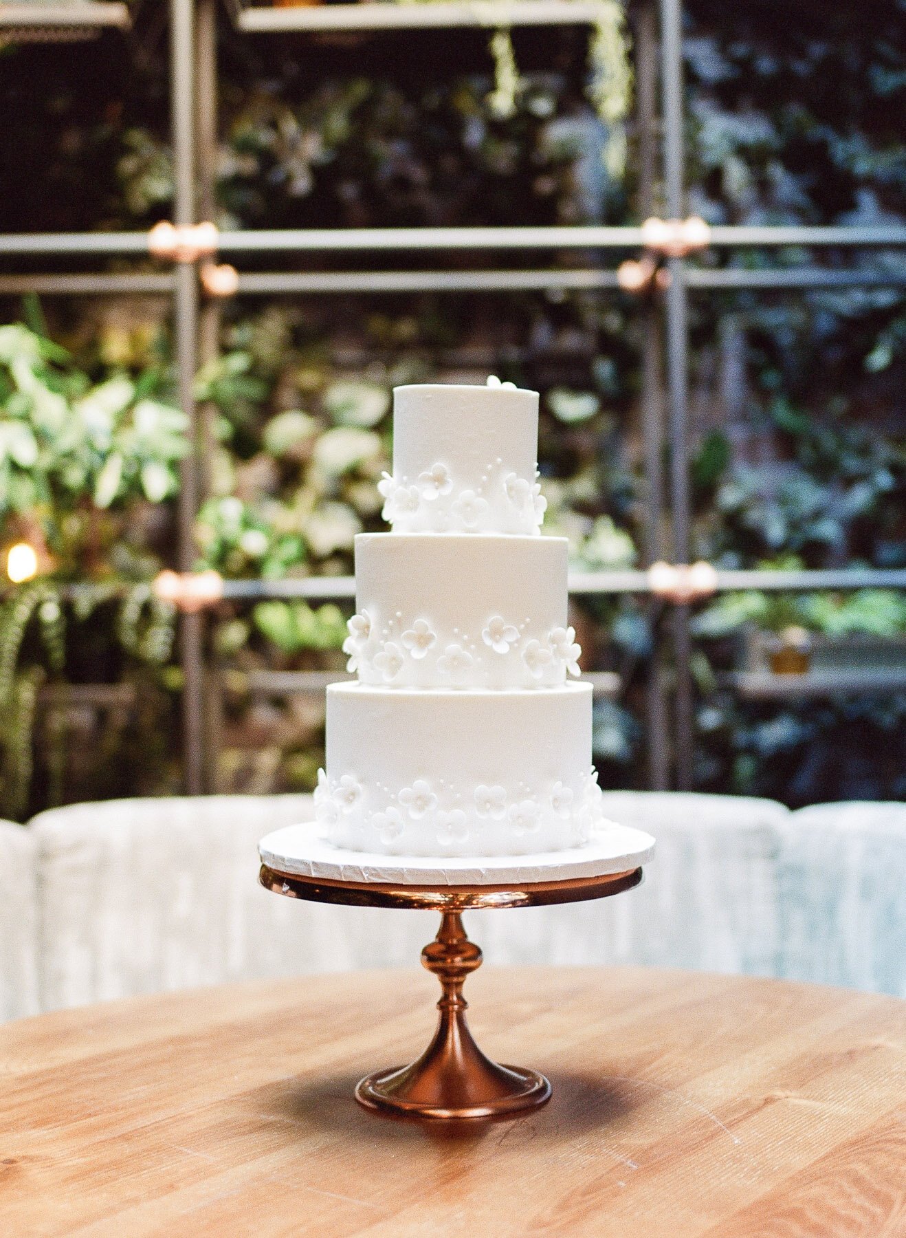 Cathedrale Restaurant wedding in NYC at the Moxy Hotel with A simple Cake