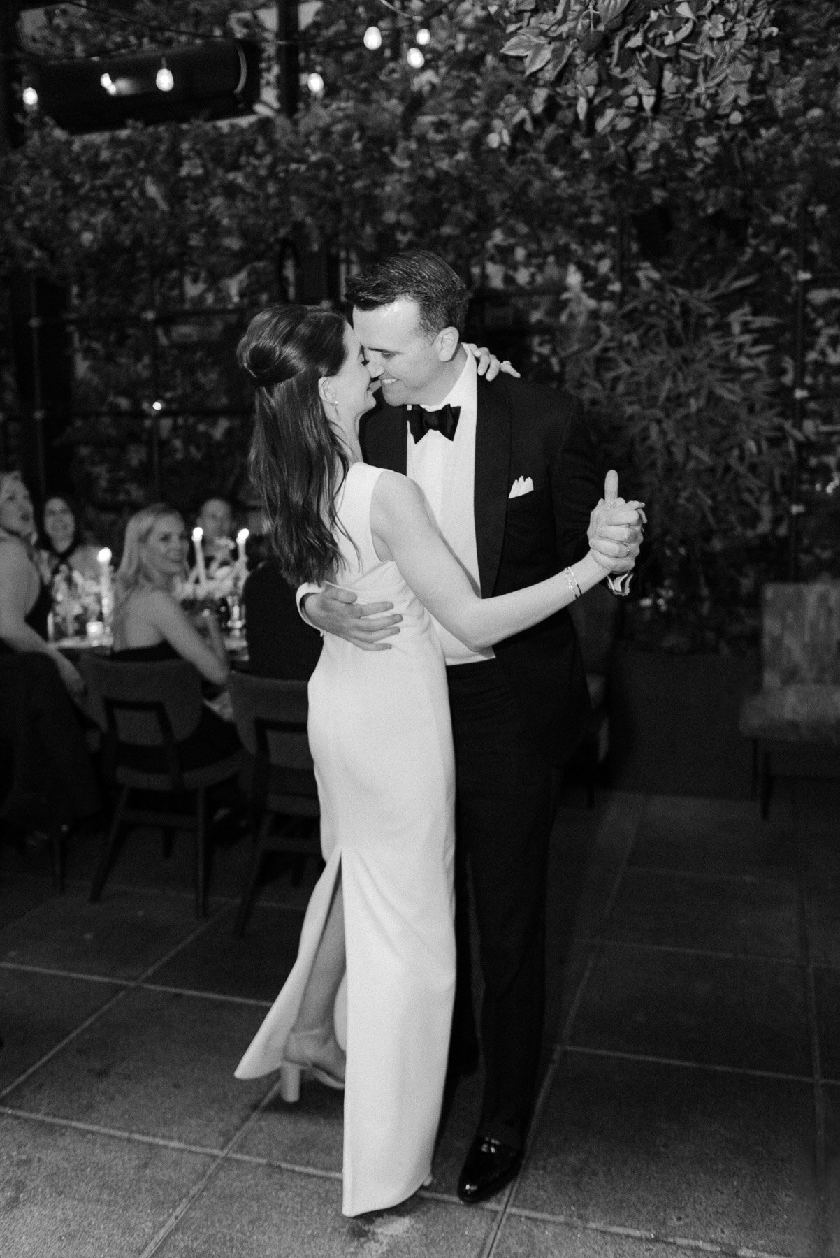 First dance at Cathedrale Restaurant wedding in NYC at the Moxy Hotel 