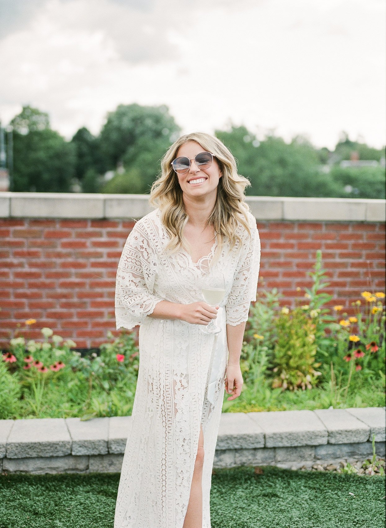 Cute bride photo getting ready in Saratoga Springs