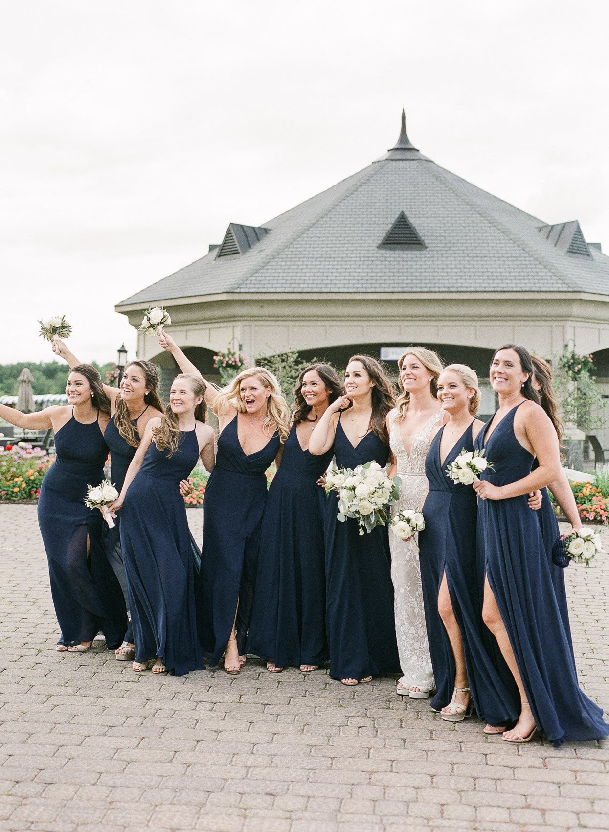 Bridesmaids at Saratoga National Wedding