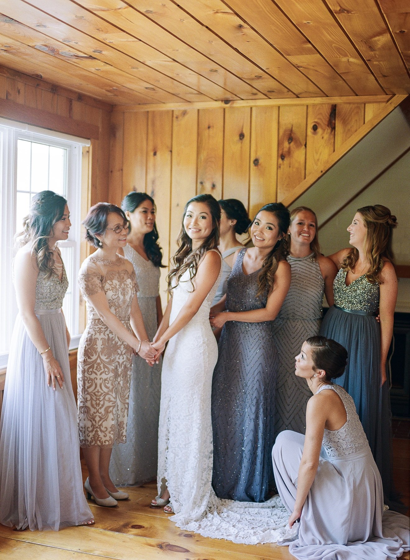 BHLDN Bridesmaids Bear Mountain Inn Waterford Maine Wedding