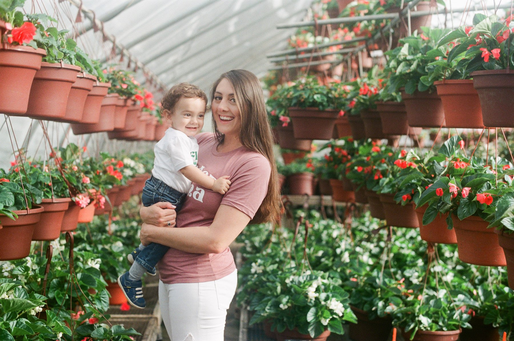Greenhouse Family Photos on 35mm Film