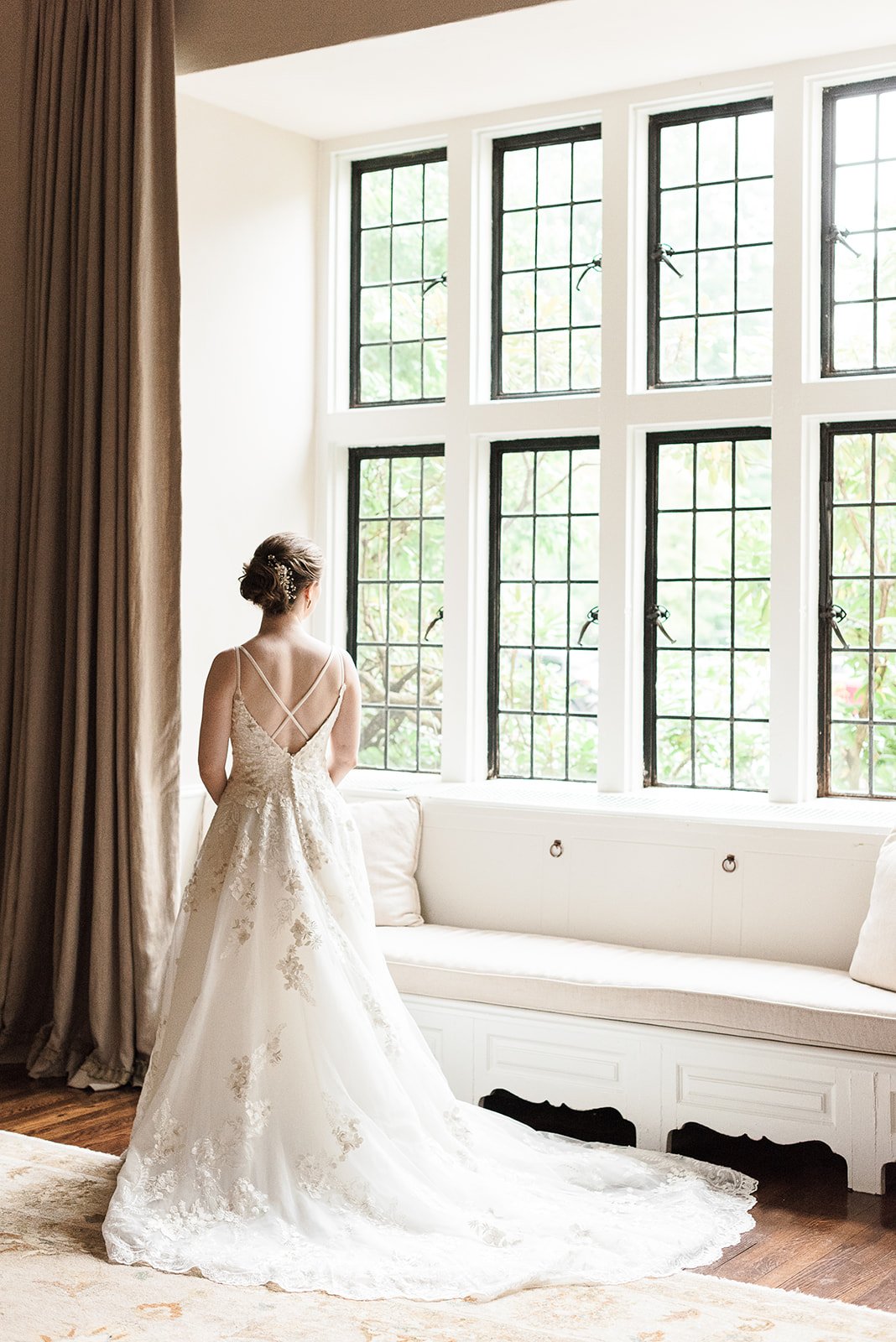 Beautiful Bridal Portrait at Tuxedo Club in NY