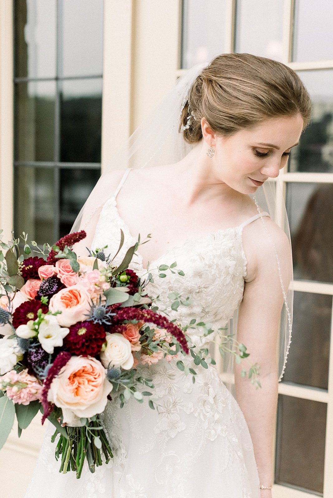  Fall wedding at the Tuxedo Club in Tuxedo Park, NY. Photographed by NY wedding and newborn fine art film photographer, Michelle Lange. 