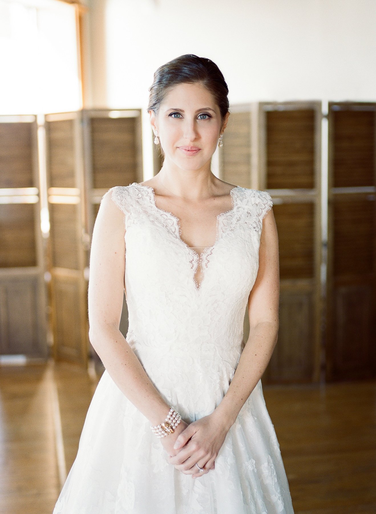 Classic Bridal Portrait in Liberty Warehouse