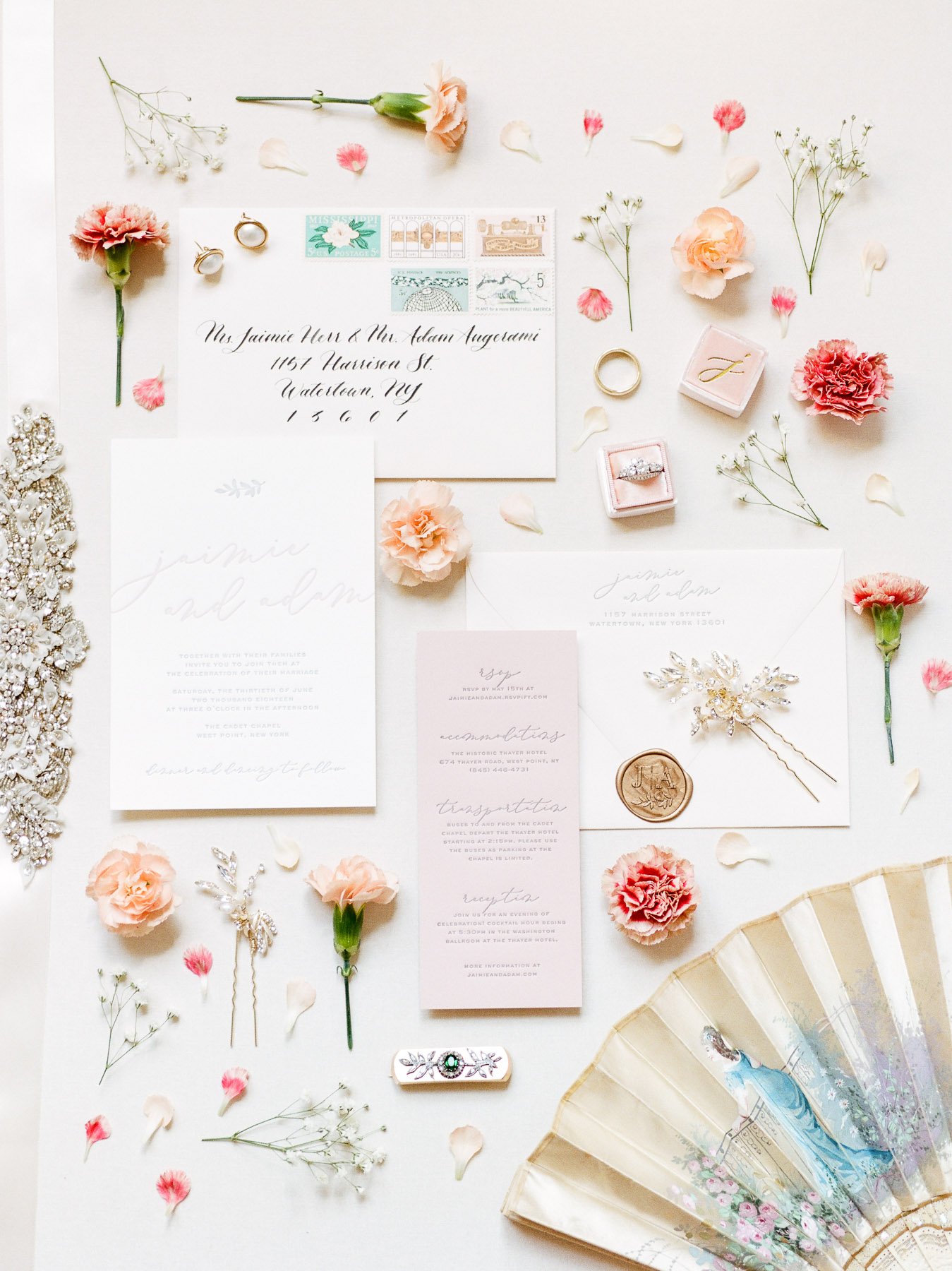 Invitation Flat Lay Wedding Details