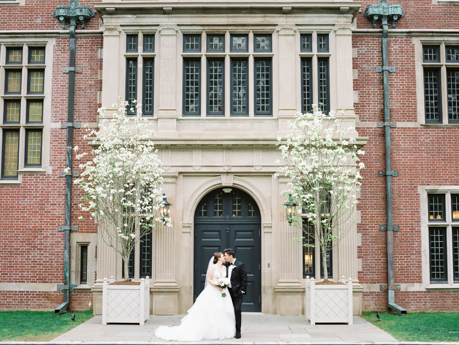 Bride and Groom at Natirar in NJ