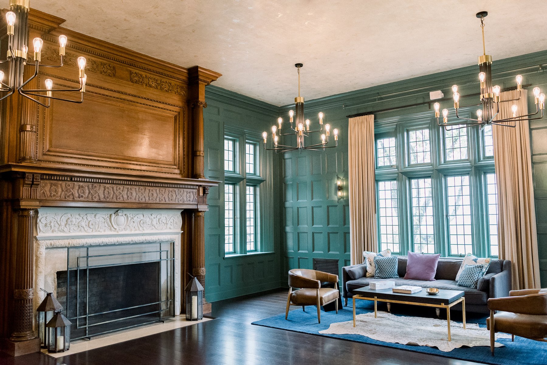 Emerald Room at Natirar Mansion in Gladstone, NJ