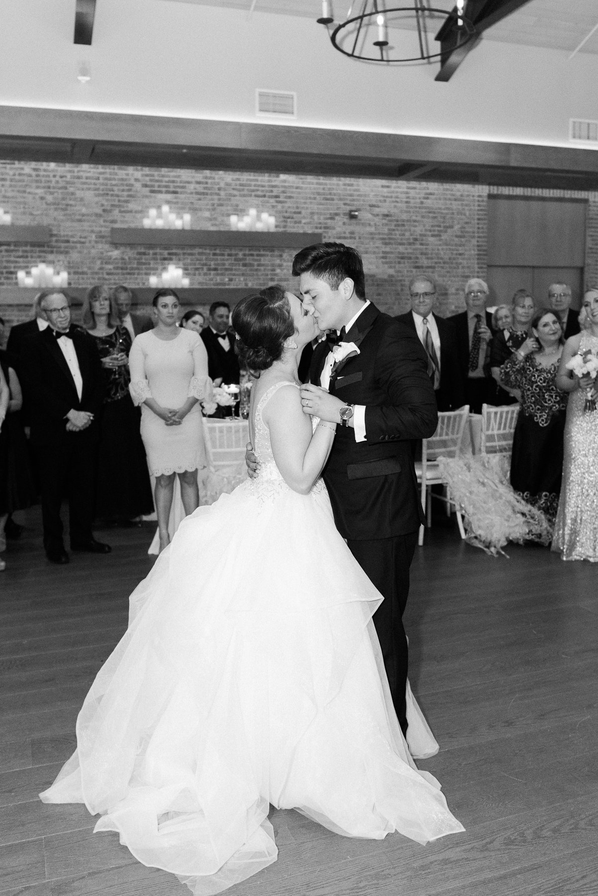 Kiss During First Dance at Natirar Mansion